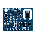 Датчик якості повітря температури ENS160 AHT21 для Arduino ESP32 Raspberry Pi I2C модуль моніторингу екології, фото 2