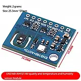 Датчик якості повітря температури ENS160 AHT21 для Arduino ESP32 Raspberry Pi I2C модуль моніторингу екології, фото 5
