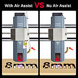 Потужний лазерний модуль LT-80W-F45 80 Вт 450 нм для гравіювання та різання на CNC 3018 PRO з подачею повітря та фокусом 45 мм, фото 3