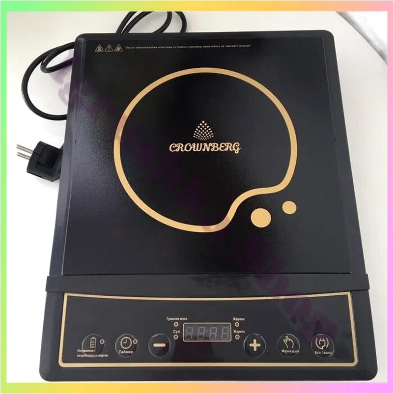 Плита індукційна Crownberg CB 1323 2000 Вт компактна електрична однофазна варильна панель, фото 1