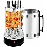 Електрошашличниця Crownberg CB-7415 для шашлику на 5 шампурів електрична гриль шашликниця для приготування овочів, фото 4