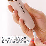 Апарат для педикюру Pretty girl електрична пемза для ніг догляд за стопами та п'ятами дві насадки USB зарядка, фото 5