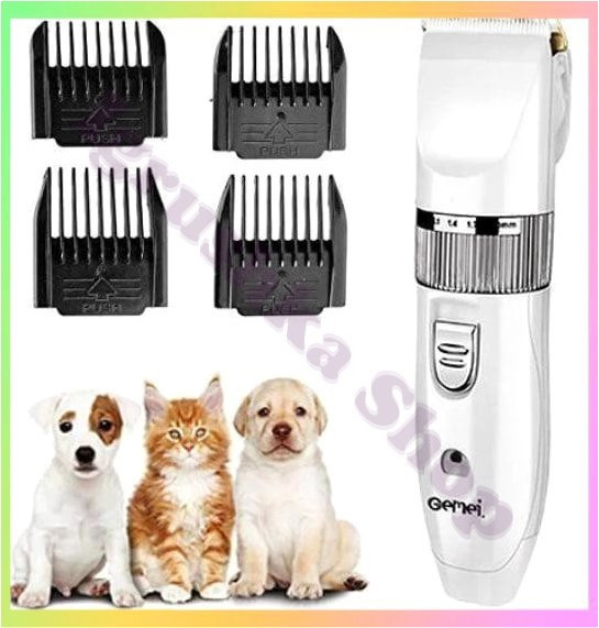 Професійна машинка для стрижки тварин Gemei GM634 акумуляторна керамічні ножі для домашніх тварин, фото 1
