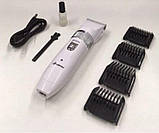 Професійна машинка для стрижки тварин Gemei GM634 акумуляторна керамічні ножі для домашніх тварин, фото 3