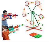 Дитячий тир пістолет мобільна мішень іграшковий тир для дітей стрільба пневматичний пістолет мішень для тренування влучності, фото 2