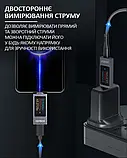 USB тестер KWS-X1 Type-C 4-30V 12A QC PD PPS для вимірювання струму напруги потужності та енергії зарядних пристроїв кабелів, фото 2