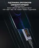 USB тестер KWS-X1 Type-C 4-30V 12A QC PD PPS для вимірювання струму напруги потужності та енергії зарядних пристроїв кабелів, фото 7