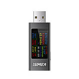 USB тестер KWS-MX23 вимірювач струму напруги потужності енергії вольтметр для USB портів адаптерів зарядних пристроїв PowerBank, фото 3