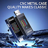 USB тестер KWS-MX23 вимірювач струму напруги потужності енергії вольтметр для USB портів адаптерів зарядних пристроїв PowerBank, фото 6