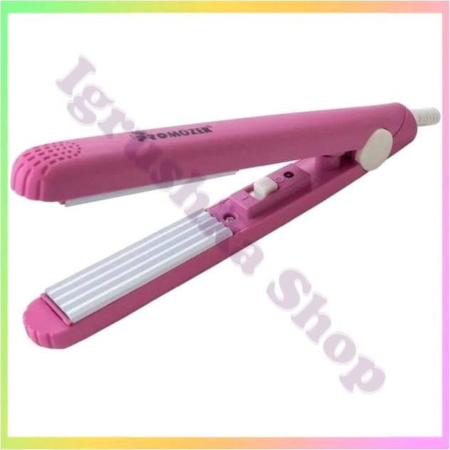 Міні Плойка Гофре для Волосся ProMozer MZ7052 Щипці для Створення Зачісок Портативні Компактні Нагрівальні Прилади для Волосся, фото 1