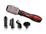 Фен щітка для волосся обертаюча 5 в 1 2000Вт для укладання завивки сушіння гребінець з гарячим повітрям, фото 3