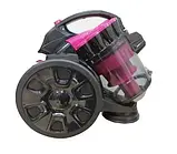 Пилосос безмішковий VOLYYX GD-1605 розовий потужність 3000W циклонний контейнерний пилозбірник 3л з автоматичним намотуванням, фото 2