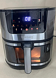 Аерофритюрниця Rainberg RB-2287 12.5 л 4200 Вт мультипіч сенсорне управління гаряче повітря фритюрниця, фото 7