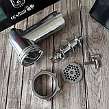 Електрична м'ясорубка шнекова Rainberg RB678 3000 Вт потужна компактна тиха для фаршу, фото 6