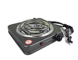 Електрична настільна плита одноконфоркова спіральна Rainberg RB-555 1200 Вт компактна мобільна варильна поверхня, фото 3