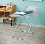 Електрична сушарка для білизни розкладна Rainberg 230 Ватт компактна мобільна сушарка для одягу з крилами, фото 4