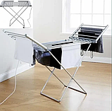 Електрична сушарка для білизни розкладна Rainberg 230 Ватт компактна мобільна сушарка для одягу з крилами, фото 5