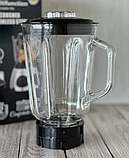 Блендер з кофемолкою Rainberg RB2223 потужний стаційарний 2000 Вт 1.5 л скляний глечик міні блинок для спецій, фото 5