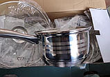 Набір кухонного посуду Rainberg RB-601 12 предметів з нержавіючої сталі, фото 3