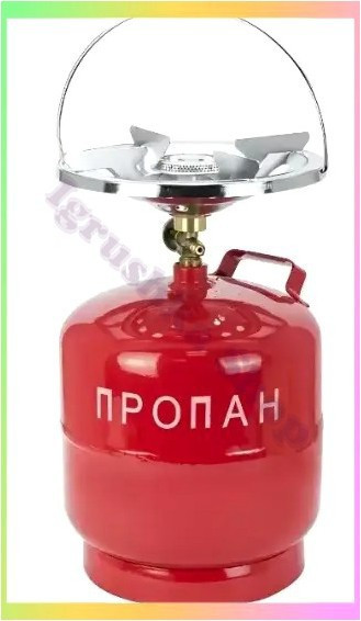 Балон газовий для кемпінгу туристичний горілку обаpos;ємом 8 л для подорожей риболовлі охоти автономний джерело тепла, фото 1
