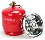 Балон газовий для кемпінгу туристичний горілку обаpos;ємом 8 л для подорожей риболовлі охоти автономний джерело тепла, фото 3