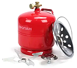 Балон газовий для кемпінгу туристичний горілку обаpos;ємом 8 л для подорожей риболовлі охоти автономний джерело тепла, фото 8