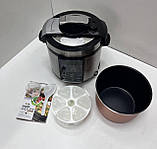 Мультиварка Скороварка Йогуртниця 29 програм 7 літрів Zepline ZP 125 3000 Вт нержавіюча сталь сенсорний екран антипригарне, фото 7