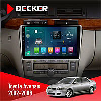Штатна магнітола Toyota Avensis 2002-2008 Decker D9-003 6x128, DSP, 4G, 2k