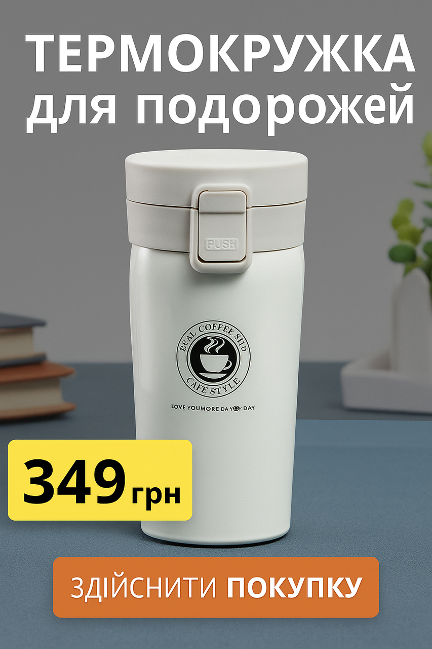 Стильна термокружка з нержавіючої сталі, 500 мл, фото 1