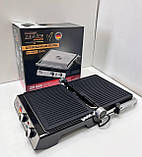 Гриль знімні пластини 3500Вт Zepline ZP820 електричний гриль для приготування їжі, фото 5