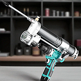 Мастильний шприц пістолет для шуруповерта з насадками для олії заправки зливу авто техніки промисловості механізмом подачі, фото 3