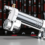 Мастильний шприц пістолет для шуруповерта з насадками для олії заправки зливу авто техніки промисловості механізмом подачі, фото 4