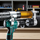 Мастильний шприц пістолет для шуруповерта з насадками для олії заправки зливу авто техніки промисловості механізмом подачі, фото 5
