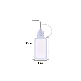 Пластикові пляшечки 30 мл 5 штук з металевим носиком та кришкою для рідин масел клею та чорнила, фото 4