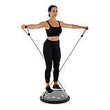 Гімнастична напівсфера для фітнесу фітбол напівсфера PF-01 60 см з шипами тренажер для балансу координації йоги пілатесу, фото 3