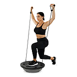 Гімнастична напівсфера для фітнесу фітбол напівсфера PF-01 60 см з шипами тренажер для балансу координації йоги пілатесу, фото 4