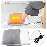 М'яка плюшева електрична грілка для рук та ніг USB обігрівач 29х29 см тепла фланелева грілка для комфорту, фото 2