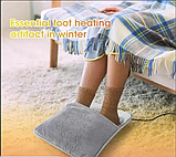 М'яка плюшева електрична грілка для рук та ніг USB обігрівач 29х29 см тепла фланелева грілка для комфорту, фото 5