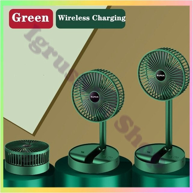 Складаний міні вентилятор із USB зарядкою безшумний переносний настільний вентилятор акумуляторний літній WX 6505, фото 1