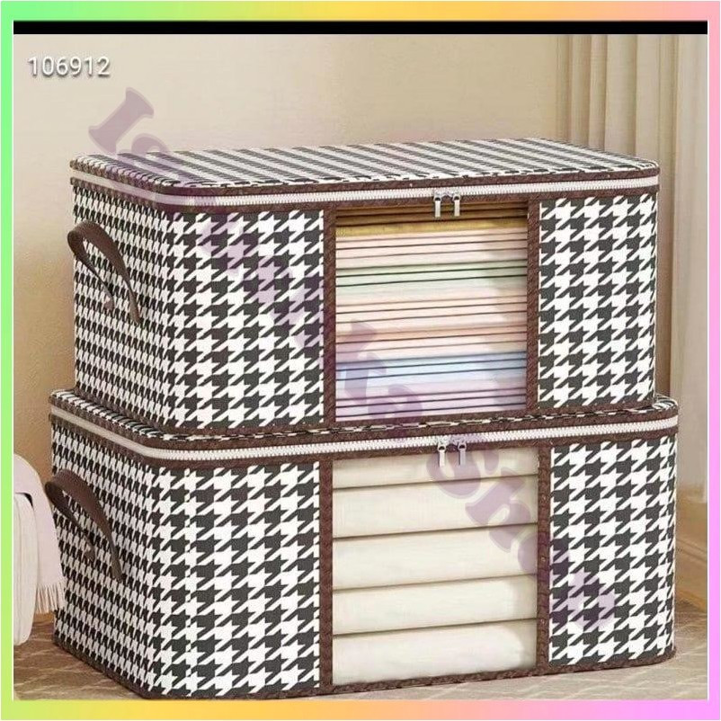 Чохол органайзер для зберігання речей постільної білизни ковдр подушок іграшок 50л., фото 1