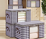 Чохол органайзер для зберігання речей постільної білизни ковдр подушок іграшок 50л., фото 3