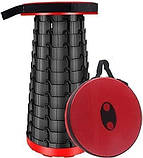 Складаний телескопічний стілець 47 см для пікніка риболовлі полювання туризму прогулянок легкий компактний стілець для відпочинку, фото 4