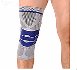 Колінний ортез бандаж фіксатор динамічний для коліна реабілітація травми артрит остеоартроз компресія масажна підтримка, фото 4