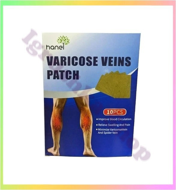Пластир для лікування варикозу тромбозу васкуліту набряків сосудистих зірок болю екземи 10 шт, фото 1