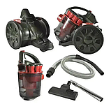 Пилосос без мішка VOLYYX GT1605 контейнерний циклонний 3000 Вт червоний, фото 2