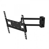 Кронштейн для телевізора настінний кріплення для ТБ M-54 22-55 дюймів чорний регульований угол нахилу 15 градусів, фото 2
