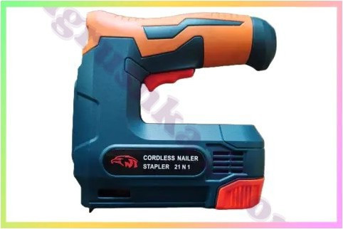 Акумуляторний електростеплер для цвяхів та скоб F10 компактний зручний інструмент для ремонту будівництва меблів, фото 1