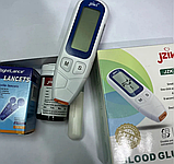 Глюкометр для вимірювання рівня цукру в крові простий у використанні швидкий з великим дисплеєм автоматичне перетворення, фото 3