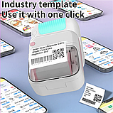 Портативний принтер для етикеток B3 міні принтер наклейок термодрук компактний безчорнильний з додатком Fun Print, фото 2