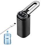 Автоматичний дозатор води електрична помпа USB зарядка насос для пляшок чорний XL-1286 компактна стильна зручна, фото 3